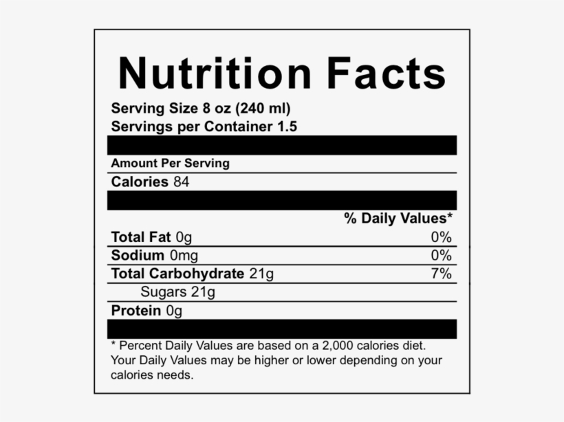 Sparkling Blood Orange Lemonade By Rieme - Nutrition Facts, transparent png