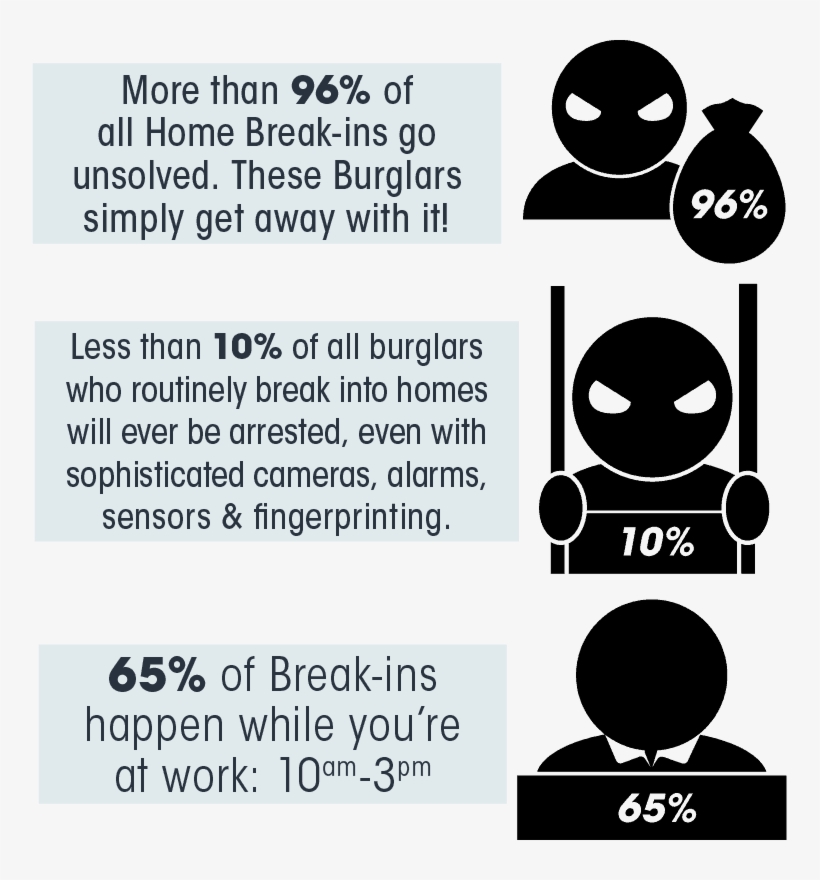 Burglary Infographic - Cartoon, transparent png