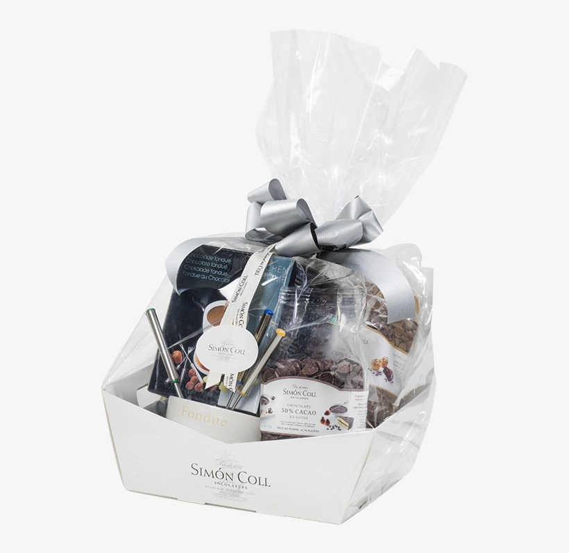 Fondue Gift Set With 2 Chocolate Drops Packs To Melt - Mishloach Manot, transparent png