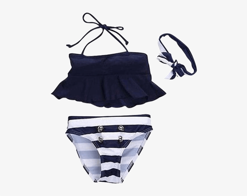 Petite Bello Swimsuit 2t Girls Striped Swimsuit - Strój Kąpielowy Dwuczęściowy Dla Dziewczynki, transparent png