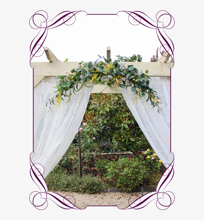 Ida Wedding Arbor / Arch & Table Decoration Flowers - Artificial Flowers Native Australian, transparent png