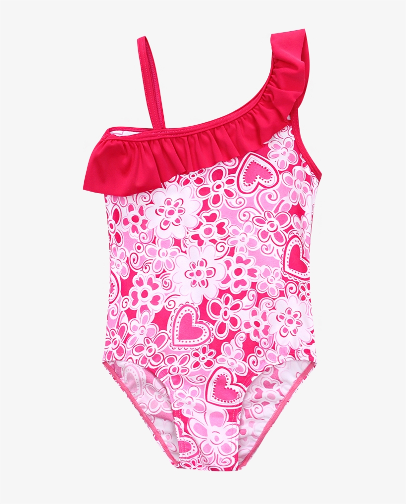 Little Junior Girls Kids One Piece Swimsuit - Maillot, transparent png
