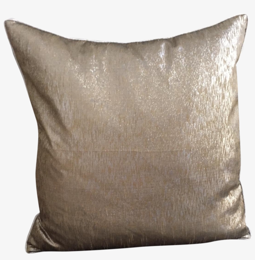 Grey Silver Gold Decorative Pillow Chairish - Cushion, transparent png
