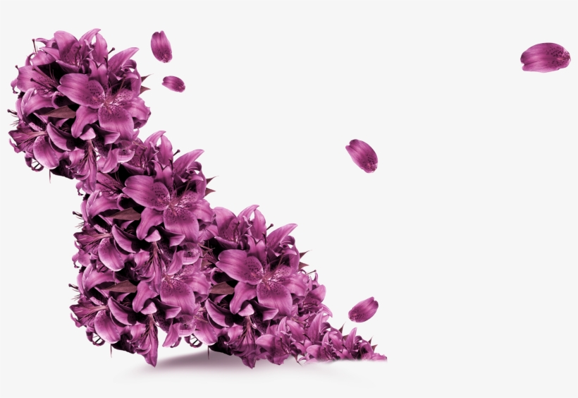 Clip Library Stock Purple Flower Flying Decorative - Flying Lavender Petal Png, transparent png