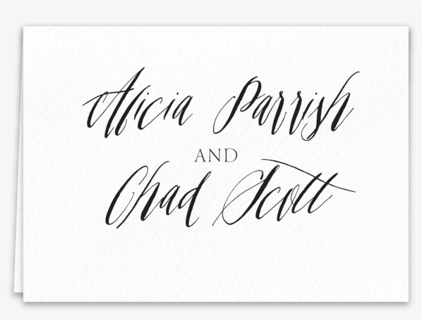 Thank You Card Precious Blush - Calligraphy, transparent png