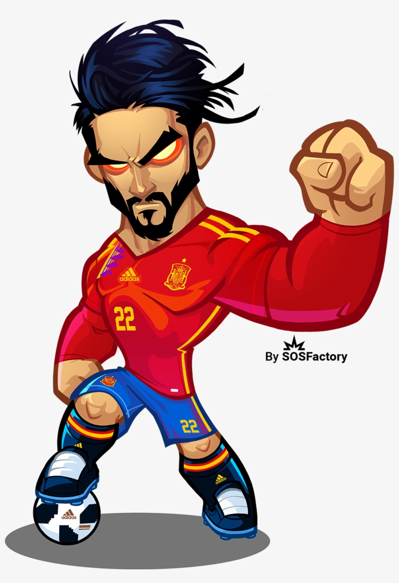 Isco Alarcon Mascot Design - World Cup Russia 2018 Mascotizacion, transparent png