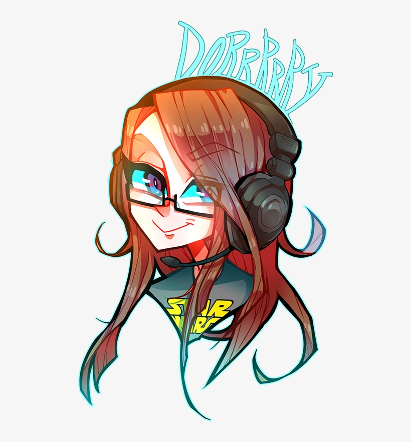 Gamer Girl Png - Drawing Gamer, transparent png