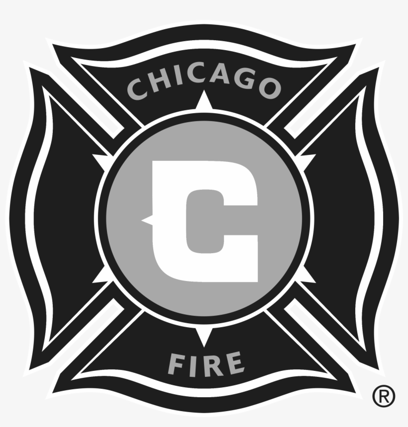 Chicago Fire Soccer Club Logo Black And White - Chicago Fire Soccer Jpg, transparent png