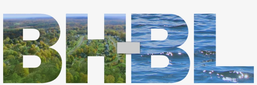 Bh-bl Letters With Local Landscape Images Inside - Sea, transparent png