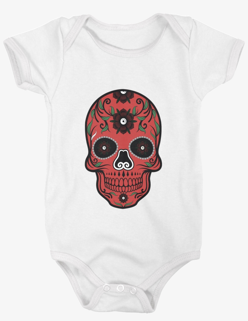 Halloween Skull Babygrow - Skull, transparent png