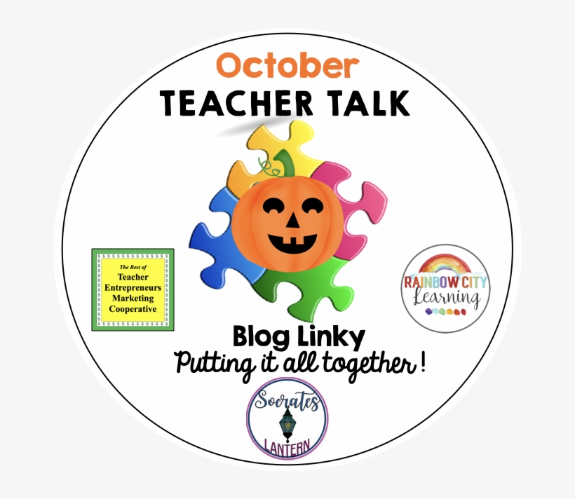 Teacher Talk October - Label, transparent png