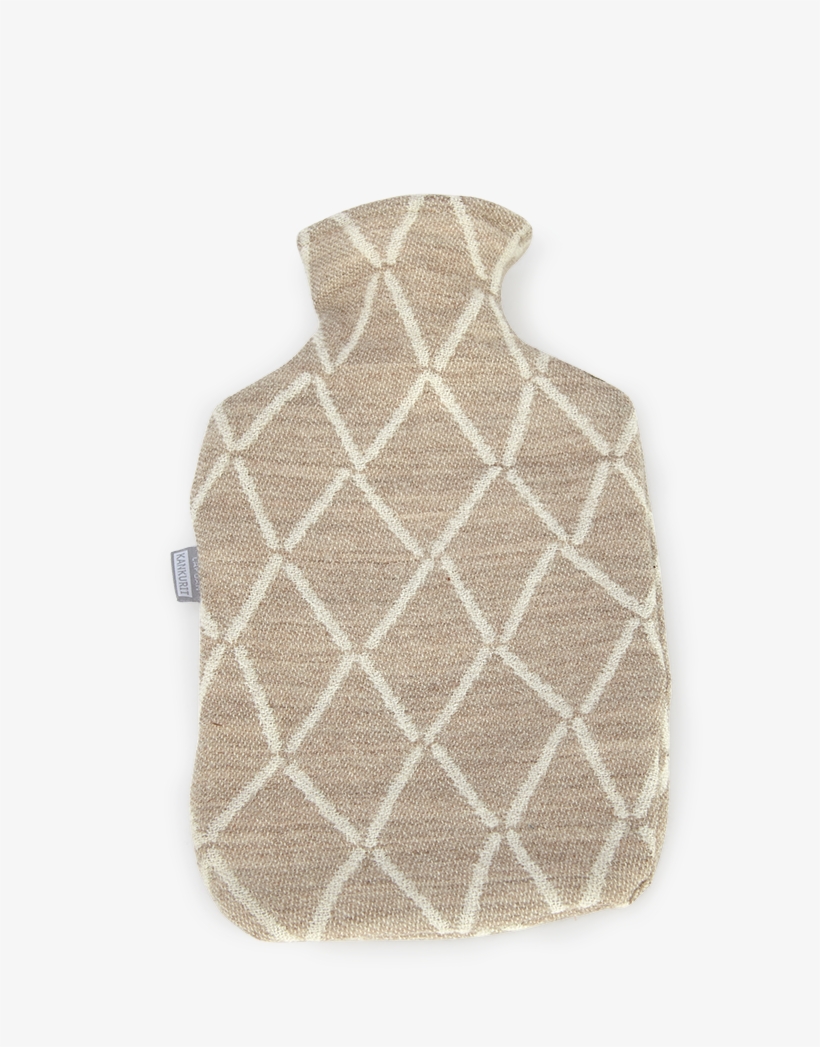 Wärmflaschenüberzug Frija Beige Aus 100 % Lammwolle, - Pattern, transparent png