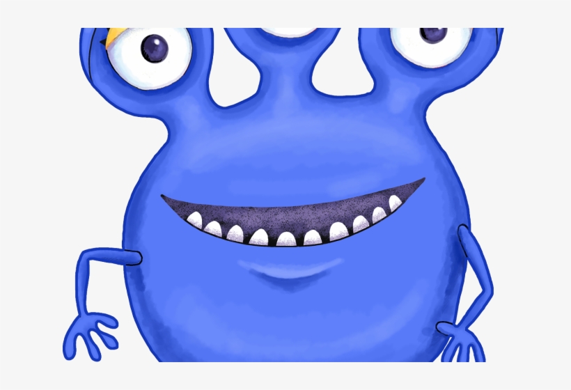 Pink Eyes Clipart Alien Creature - Three Eyed Monster, transparent png