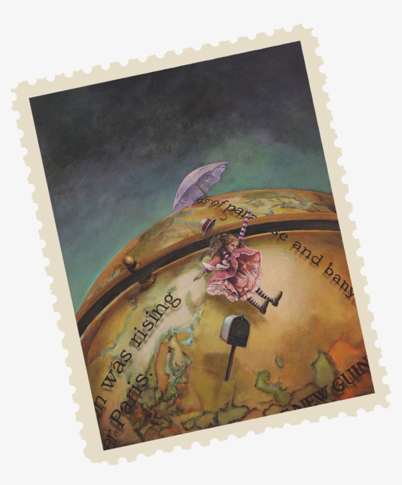 Globe Jumping Stamp For Web, transparent png