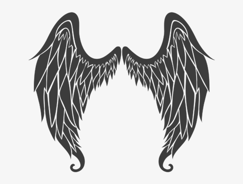 Excellent Angel Wings Wall Decal Easy Decals St17 Angel Wings Decal
