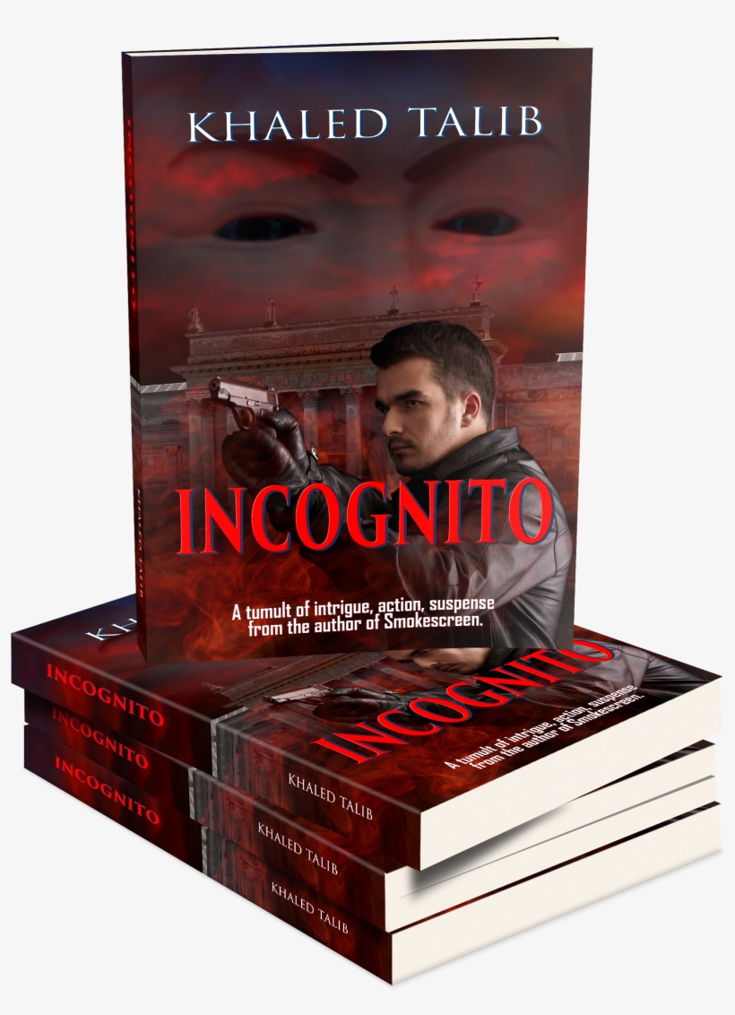 Incognito 3d Book Stack, transparent png