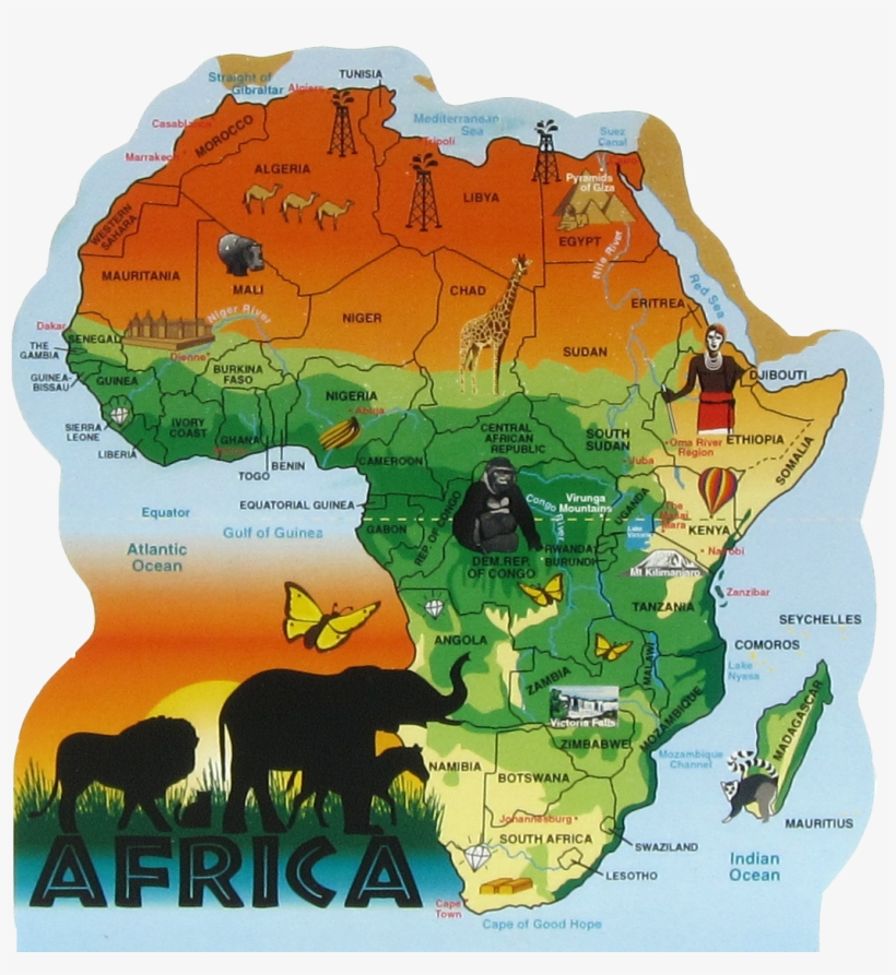 Map Of Africa Safari, transparent png
