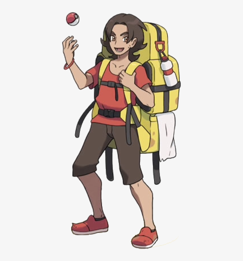 Xy Backpacker - Pokemon Trainer With Beard, transparent png