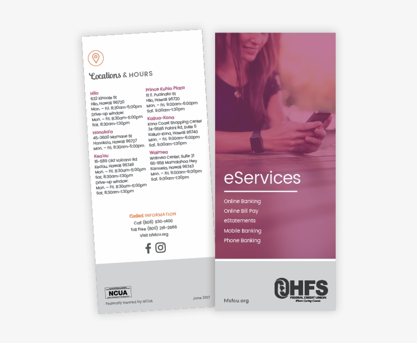 Hfs Fcu Brochures - Flyer, transparent png