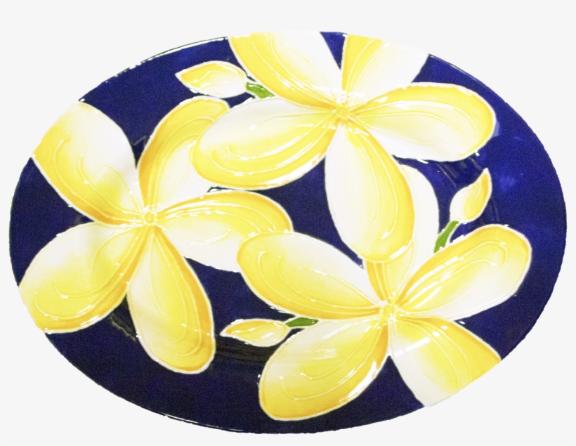 15" Rim Oval Plumeria - Frangipani, transparent png