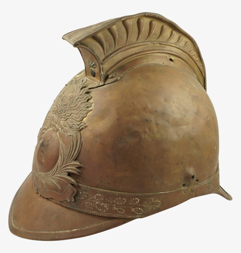 19th Century French Pompiers Fireman's Helmet From - Helmet 1920 Firefighters Ohio, transparent png