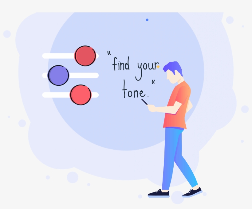 Find Your Unique Tone - Illustration, transparent png