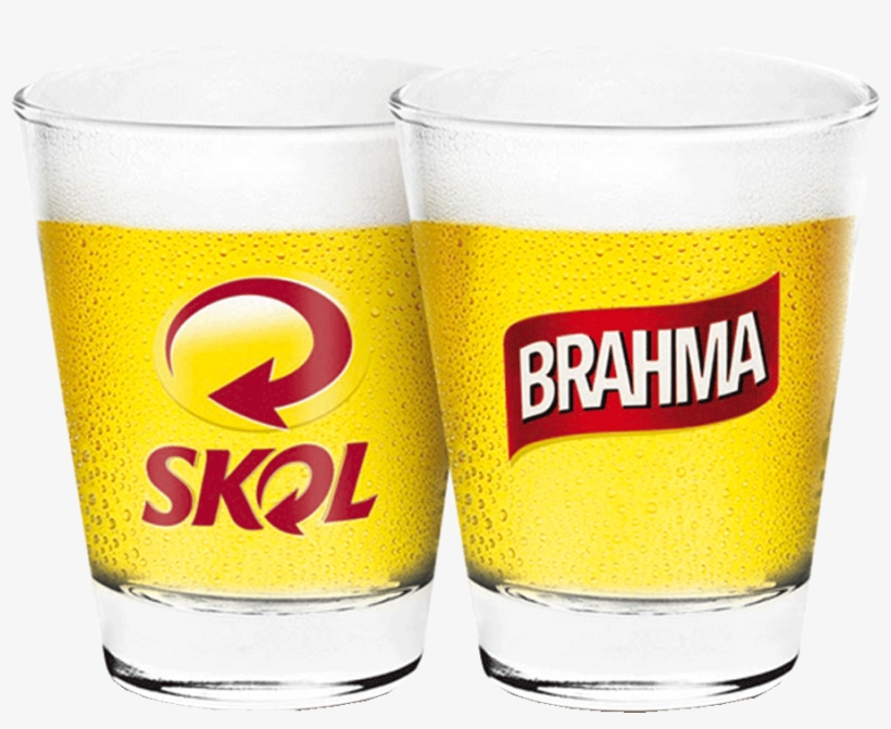 Jogo De Copos Para Cerveja 8 Pecas Cisper - Brahma, transparent png