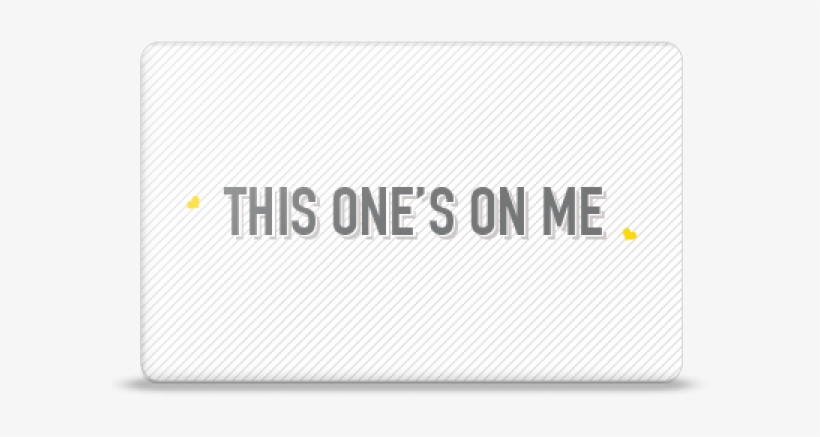 Drybar This One's On Me Gift Card - Label, transparent png