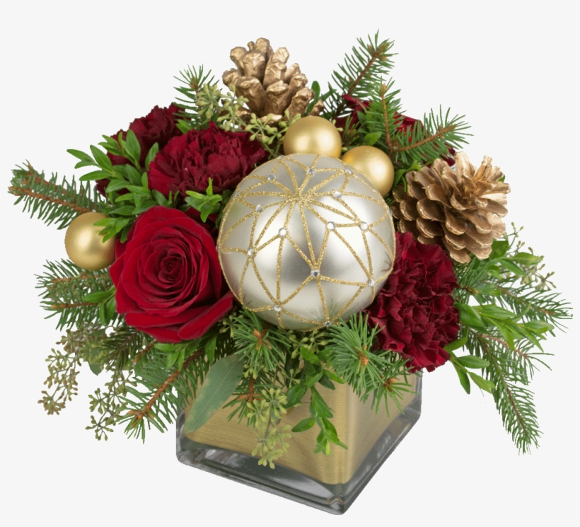 Ornamental Holiday Bouquet - Centrepiece, transparent png