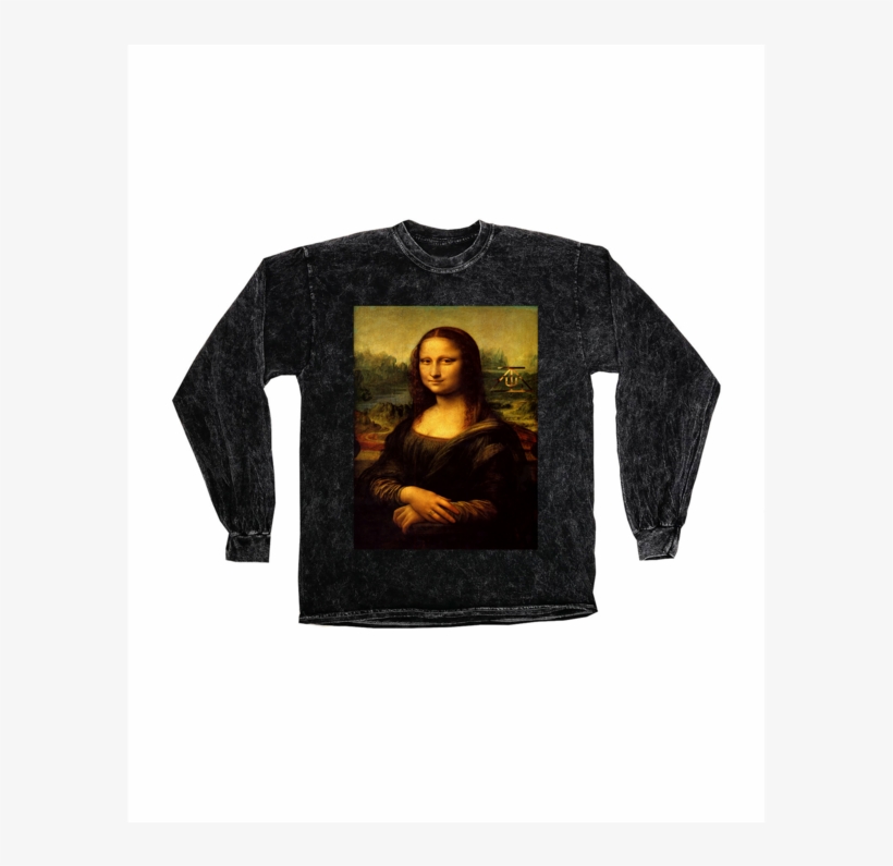 Mona Lisa 1503 X Tzul Long Sleeve Shirt, transparent png