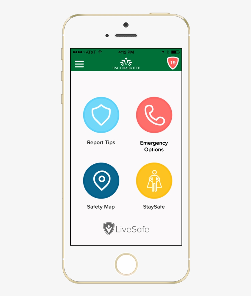 The Home Screen Of The Livesafe Application - Livesafe App, transparent png