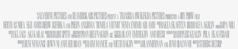 Mono De Luto Blanco Png Png Image - Transparent Movie Credits, transparent png