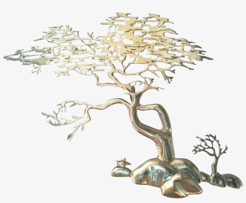 Bijan Brass Bonsai Tree Wall Sculpture- Sold Sold Sold - Illustration, transparent png