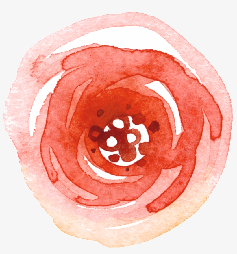 Gorgeous Red Gradient Floral Transparent Decorative - Illustration, transparent png