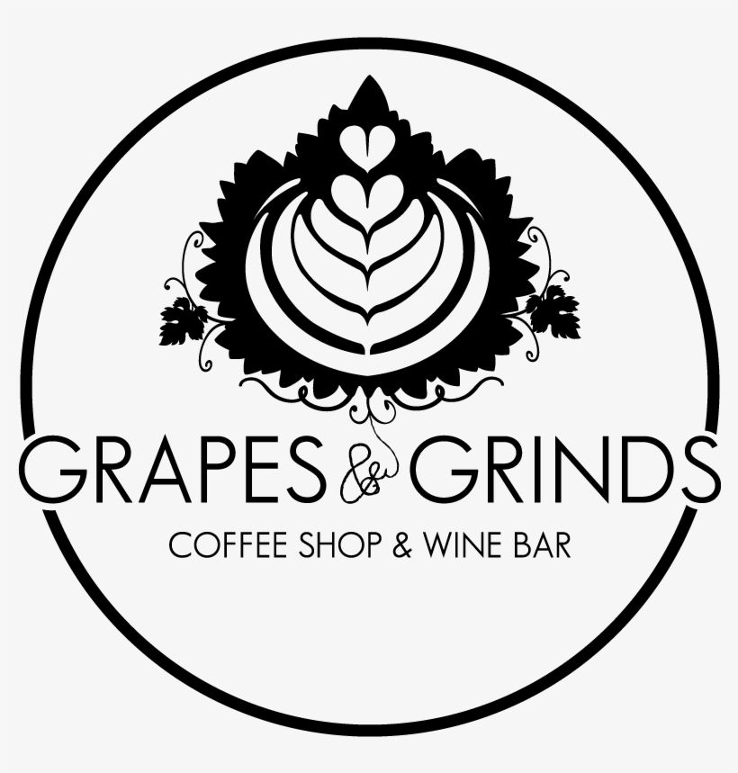 Grapes & Grinds Cooffee Shop And Wine Bar - Emblem, transparent png