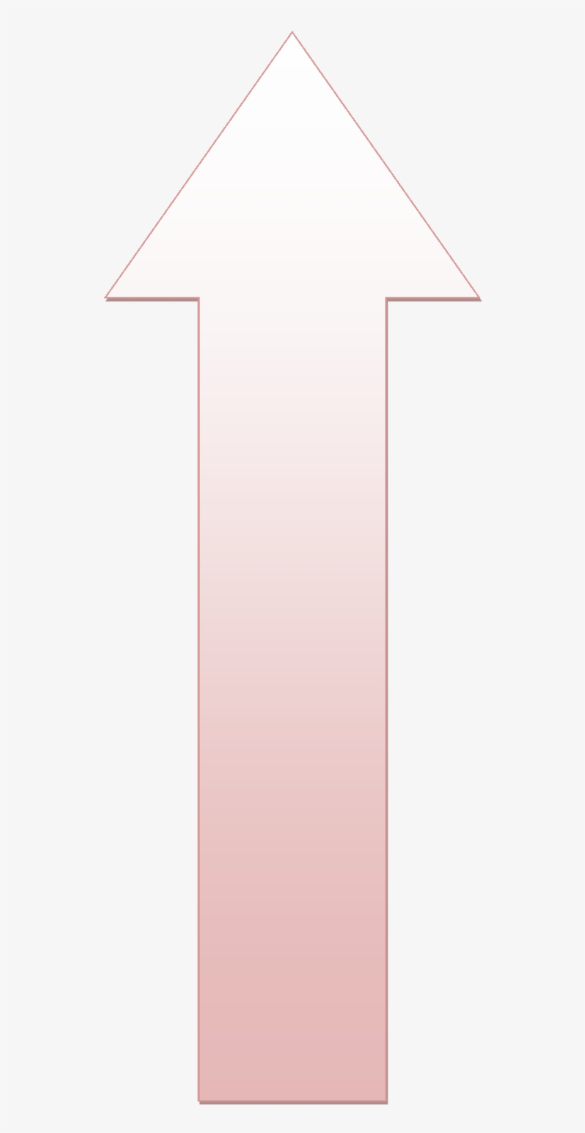 Upwards Arrow Red Gradient - Room, transparent png