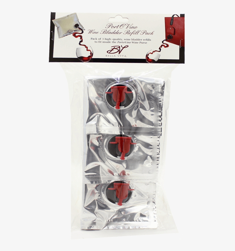 Portovino Party Pouch Set With Pouring Spouts Displayed - Martini Glass, transparent png