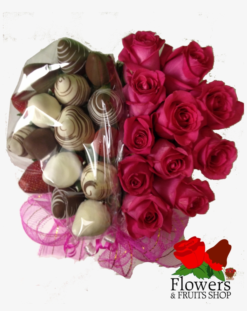 Regala Este Hermoso Arreglo De Rosas Y Fresas Cubiertas - Arreglos De Rosas Con Fresa Con Chocolates, transparent png
