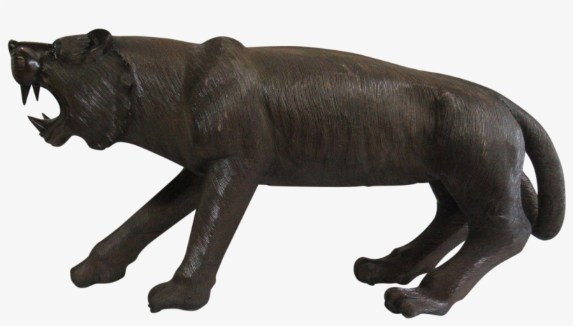 Mahogany Carved Statue Chairish - Bronze Sculpture, transparent png