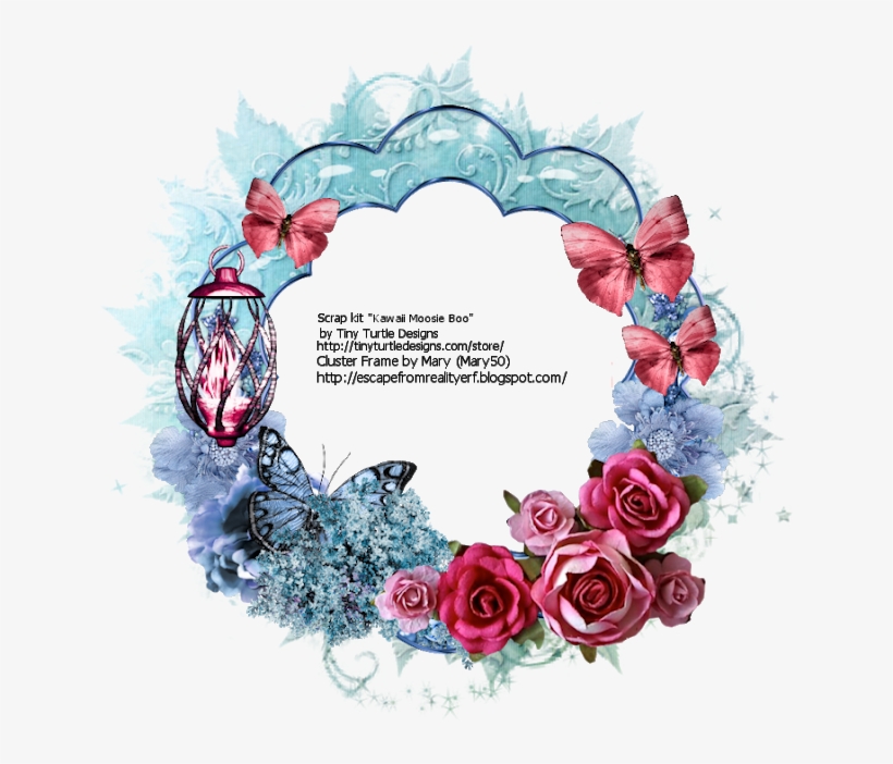 And Here Is A Sample Of A Tag Made Using The Frame - Garden Roses, transparent png