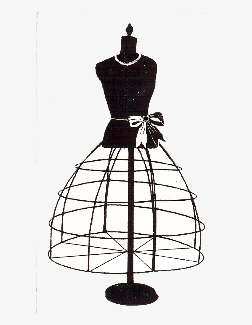 Free Vintage Digi Stamp - Vintage Dress Silhouette, transparent png
