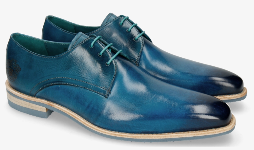 Derby Shoes Lance 24 Bluette Lasercut Crown - Slip-on Shoe, transparent png