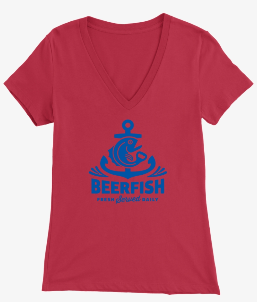 Womens V-neck Anchor Logo - Shirt, transparent png