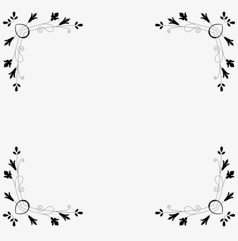 Video Black And White Visual Arts Map Floral Design - Cyber Border, transparent png