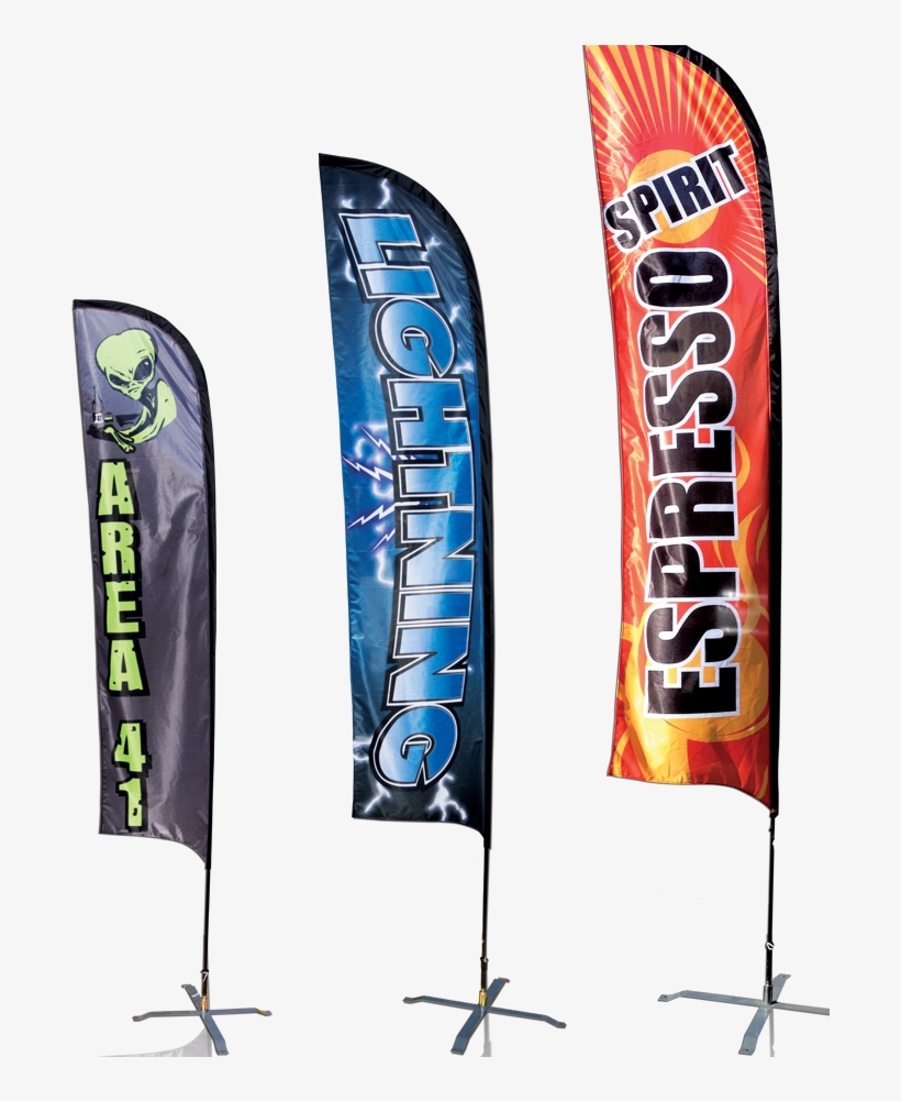 Custom Marketing And Business Flags By Infltate Co - 12 Foot Feather Flag, transparent png