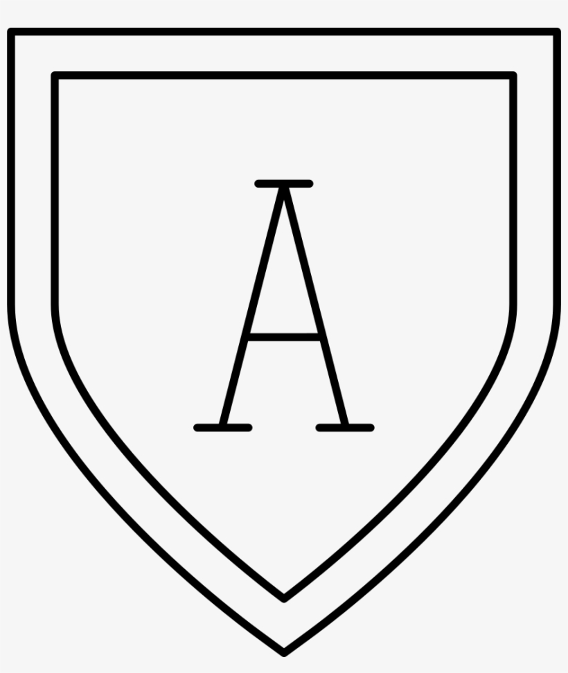 Shield Shape With Letter A Comments - Circle, transparent png