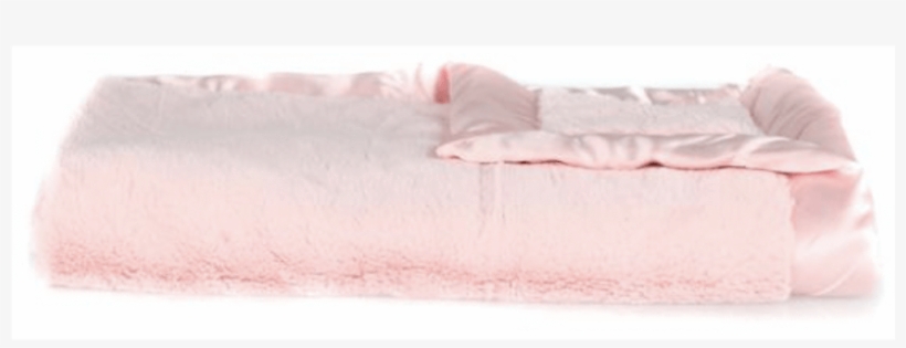 Light Pink Lush Satin Border Mini Blanket - Mattress, transparent png