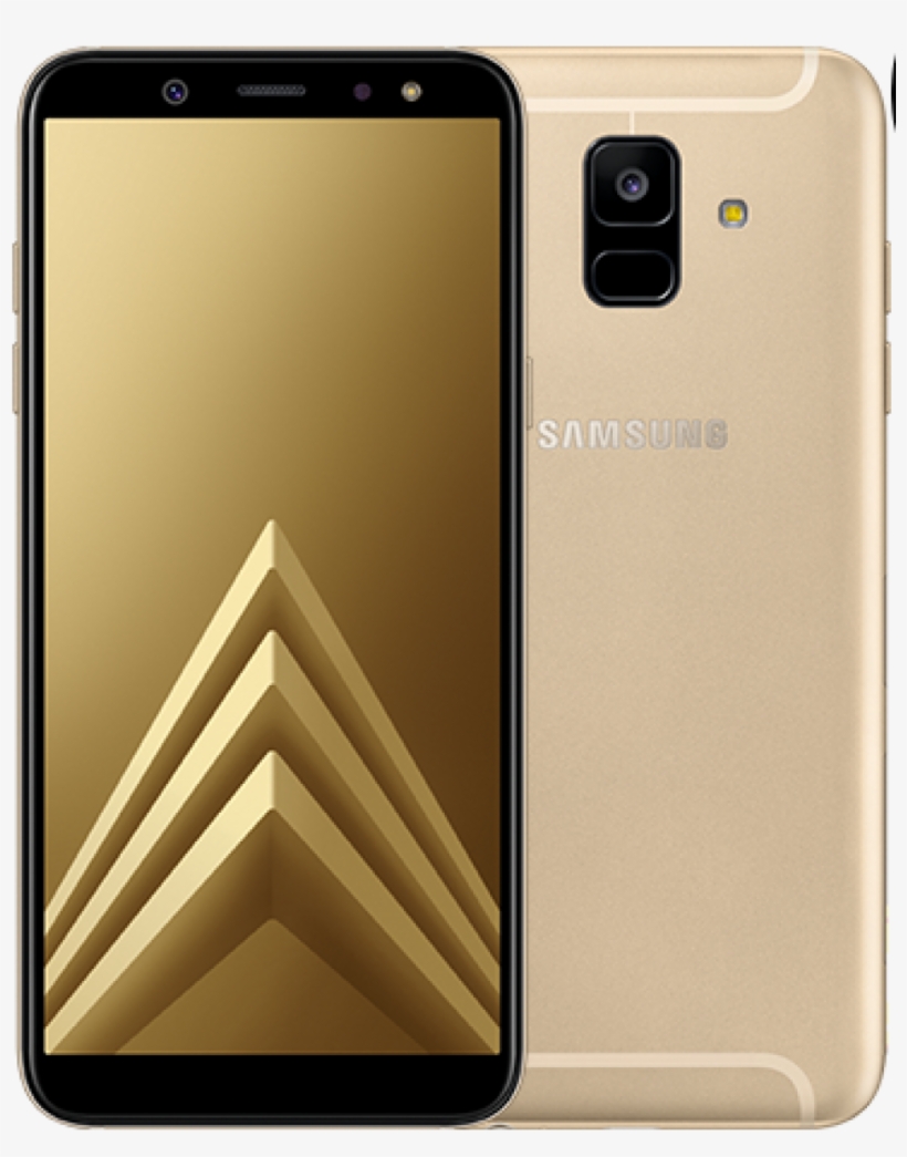 Samsung Galaxy A6 Gold, transparent png