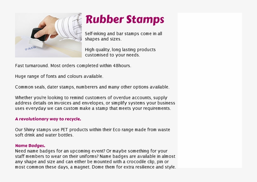 Rubber Stamps Self-inking And Bar Stamps Come In All - Graphic Design, transparent png