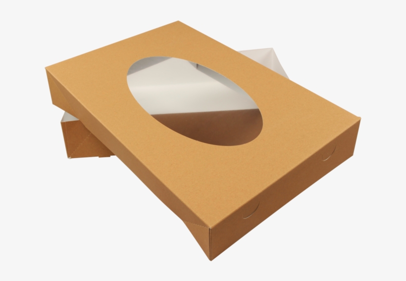 Biodore® Catering Box, Kraft And Pla, 450x300x80mm,, transparent png